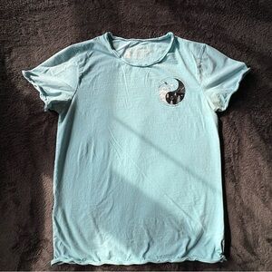 Dutch Bros Light Blue Yin Yang Short Sleeve Tee